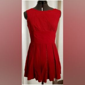 SALE 1960 Red Velvet Skater Dance 3 Piece Panties Costume Outfit XS